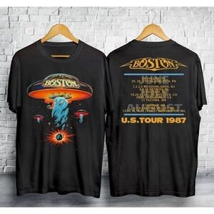 Boston Band Concert Tour 1987 Tshirt Music Tour Shirt Gift For Fans-2 Sided